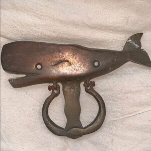 Brass Whale Door Knocker